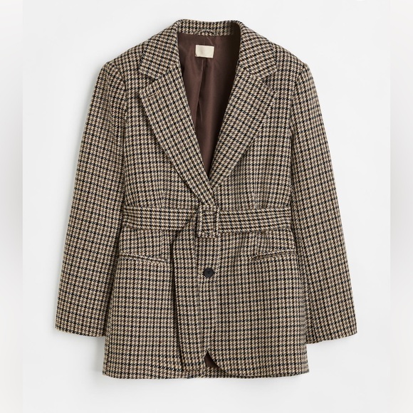 H&M oversized jacket with belt. - Picture 2 of 12